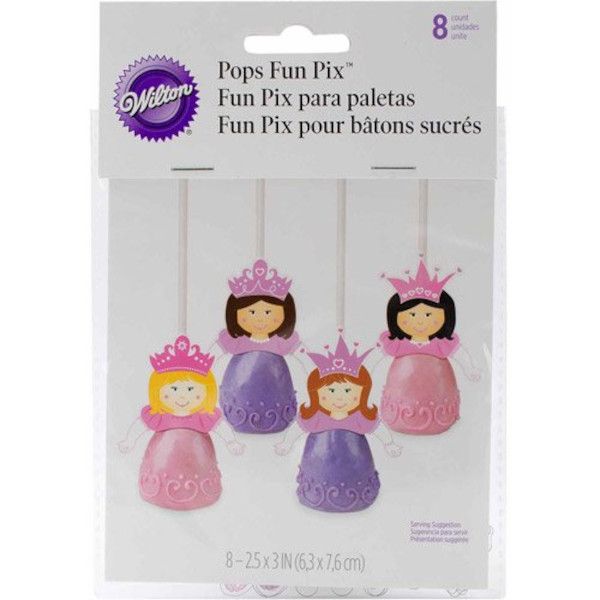 Wilton Princess Pops Candy Cookie Paper Decorations Fun Pix Kids Party