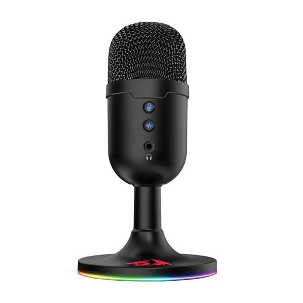 Redragon PULSAR RGB Gaming Stream Microphone - USB Desktop Mic (Black)