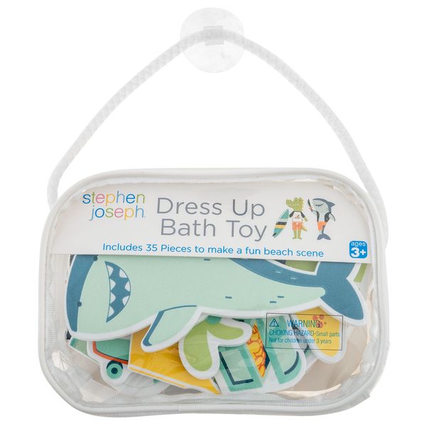 Stephen Joseph Bath Dress Up Dolls Dino and Shark