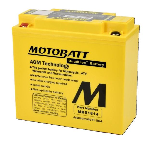 MOTOBATT Motorcycle Battery MB51814