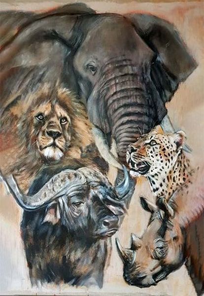 Big 5 Canvas Print Wall Art