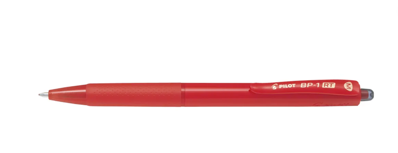 Pilot - Retractable Ballpen with Rubbergrip 0.7mm - Red x 5