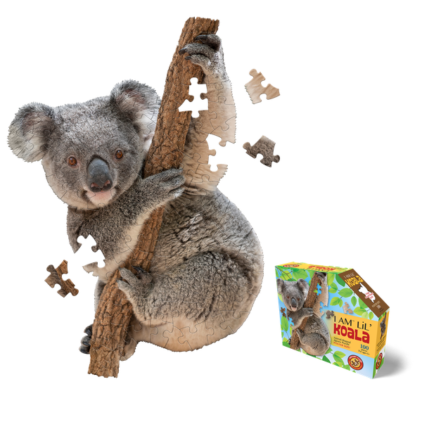 I Am Lil' Koala 100-Piece Animal Shaped Jigsaw Puzzle by Madd Capp