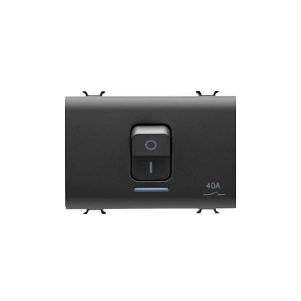 Gewiss - Double Pole Isolator 40A 3 Gang Black