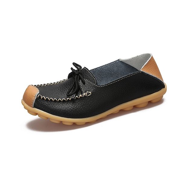Women Leather Pumps, Flat Casual Shoes