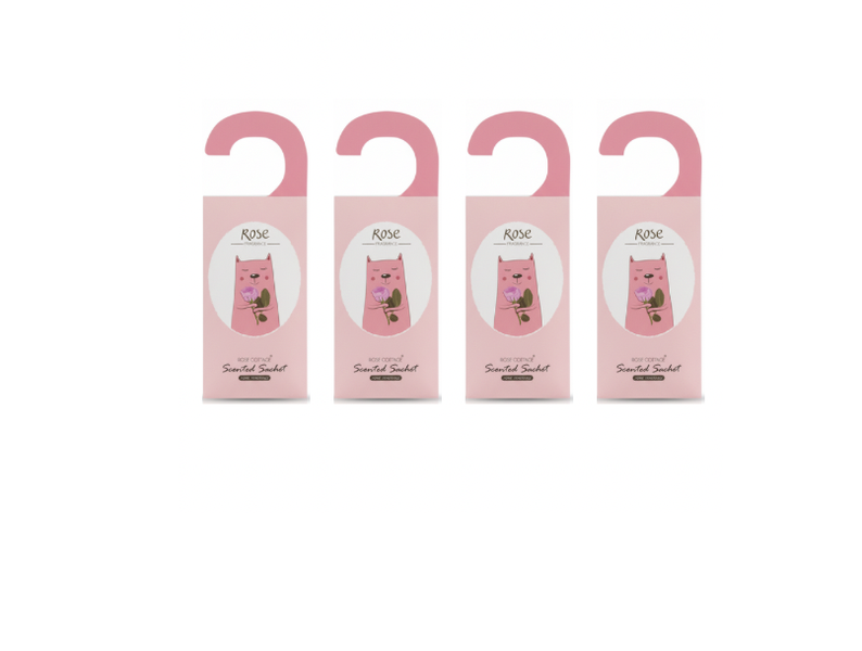 Scented Sachets 4 Pack - Long Lasting Fragrance for Home &amp; Wardrobe