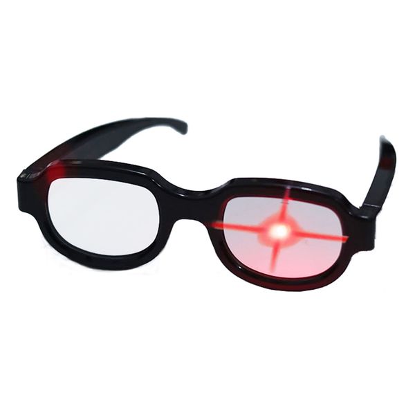 Conan Detective-Style LED Light-Up Glasses - Red Light