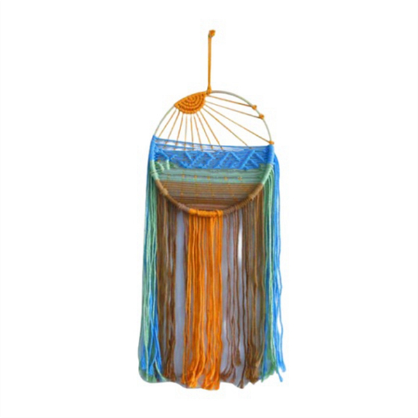 Sunrise And Sunset Wall Hanging Cotton Rope Handmade Woven Tapestry A
