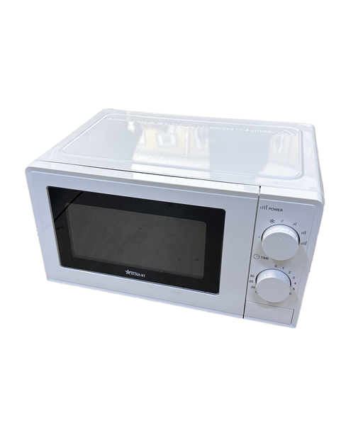 White 700W rotary knob oven microwave 20L