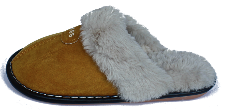 Blakes Classic Faux Fur Slipper for Lady ( Yellow )