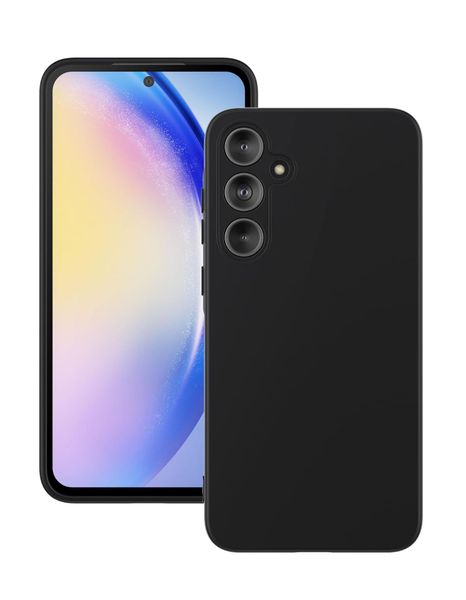 Liquid Silicone Back Case For Samsung Galaxy A35- Black