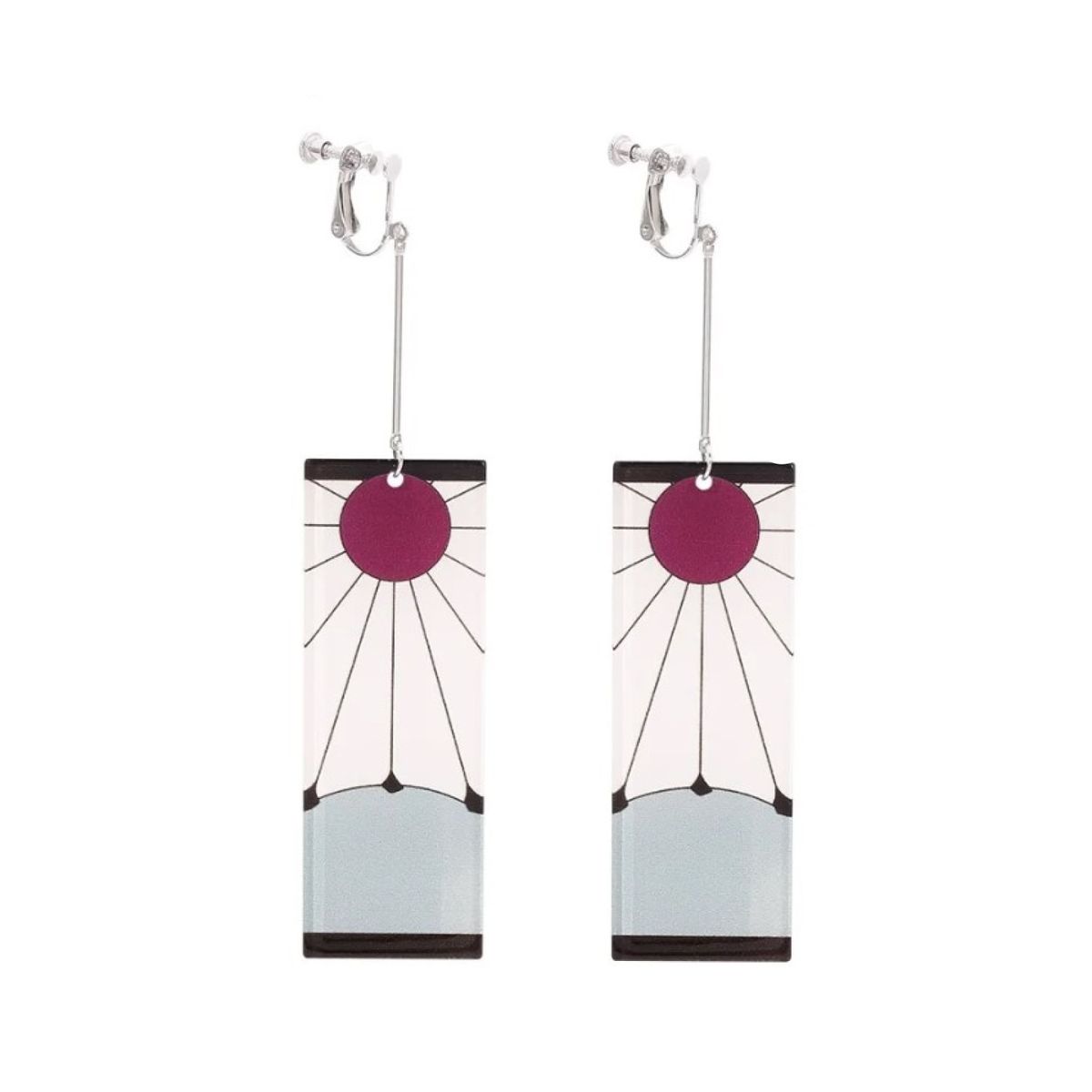 Demon Slayer Hanafuda ClipOn Men's & Women's Earrings Importo Animé