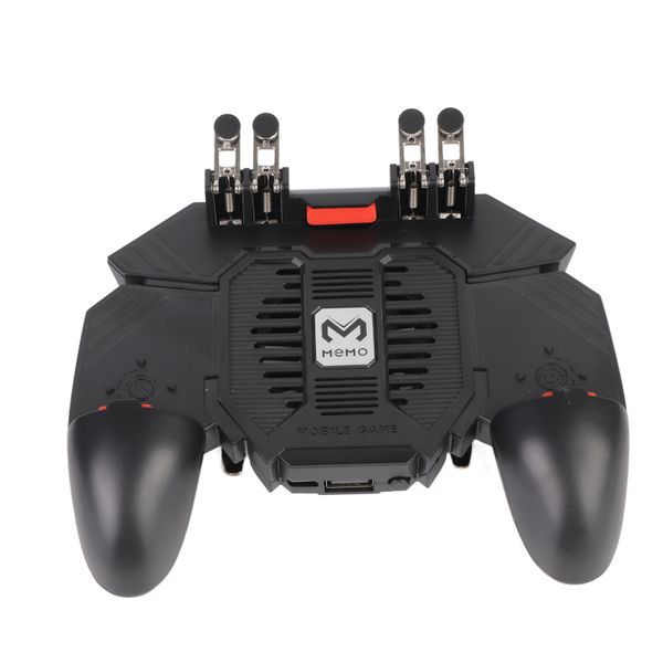 Mobile Game Controller 6-Finger Cooling Fan Gamepad
