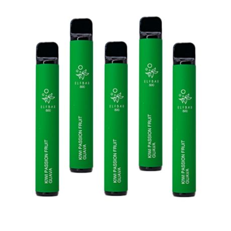Elf Bar 800 Puffs Disposable Vape 50mg - Kiwi Passionfruit Guava - 5 Pack, Shop Today. Get it Tomorrow!