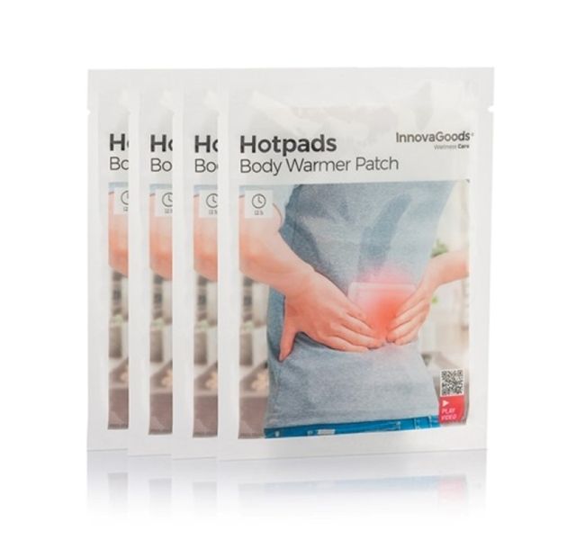InnovaGoods Adhesive Body Heat Patches Hotpads (Pack of 4)