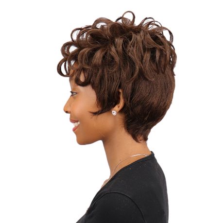 Short 100 human hair cheap wigs