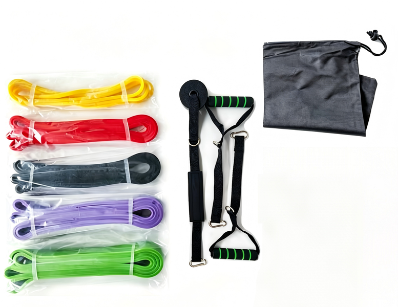 5 Piece Resistance Bands Set,Exercise Loop Bands For Home Gym&amp;Fitness Train