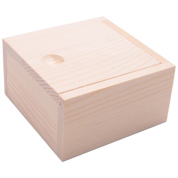 Storage Box Case for Jewellery Small Gadgets Gift Wood color