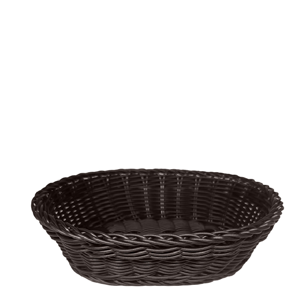Oval Chocolate Brown Bread Basket