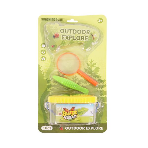 Bug Box with Magnifying Glass &amp; Tweezers
