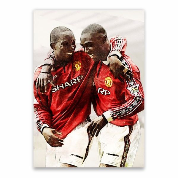 Andy Cole And Dwight Yorke Poster - A1