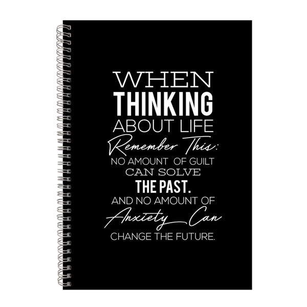 Past A4 Notebook Spiral Lined Motivational Sayings Graphic Notepad Gift 206