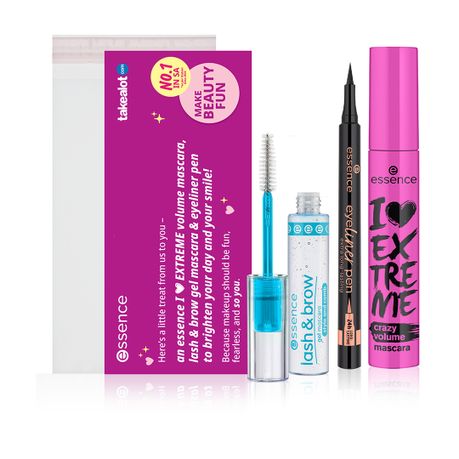 Essence I Love Extreme Mascara & Brow Gel + Eyeliner Image