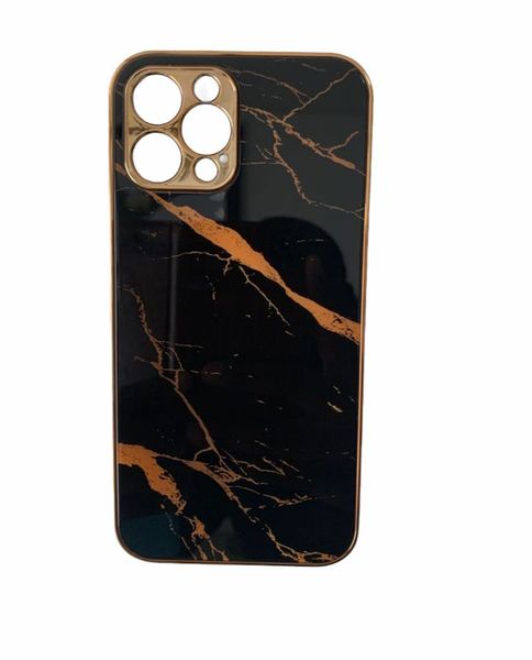 Luxury, Elegance Marble Black &amp; Gold Phone Case for iPhone 12 Pro Max