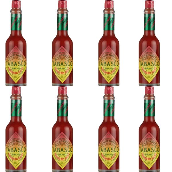 Tabasco Habanero Sauce - 8 x 60ml
