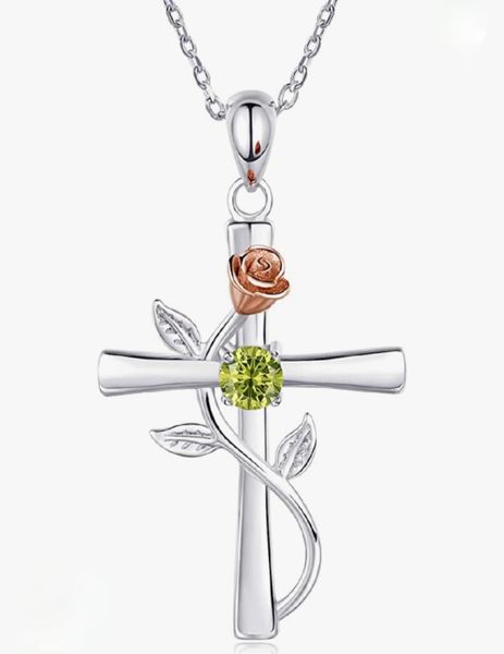 Saintly Peridot-August Birthstone Immortality Necklace