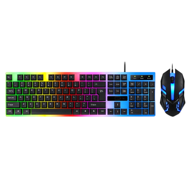 ICE ARMOR - BT-300 - Rainbow Light Gaming Keyboard &amp; Mouse Combo