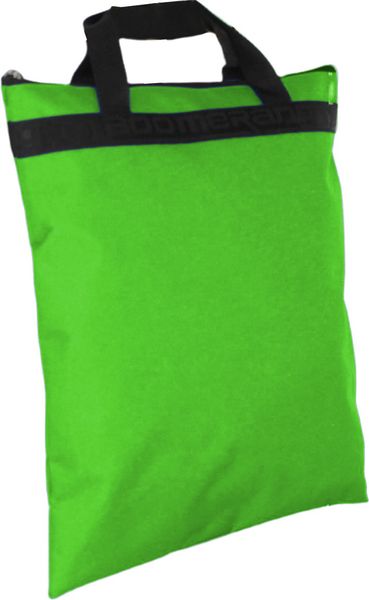 A4 Boomerang Upright Xbag Polyester Book Bag with Handles S-8001 Green