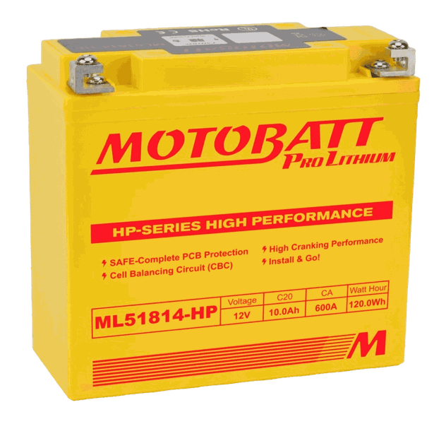 MOTOBATT Motorcycle Battery MPL51814-HP