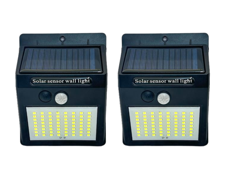 Solar Wall Light 3 Sided Pack of 2
