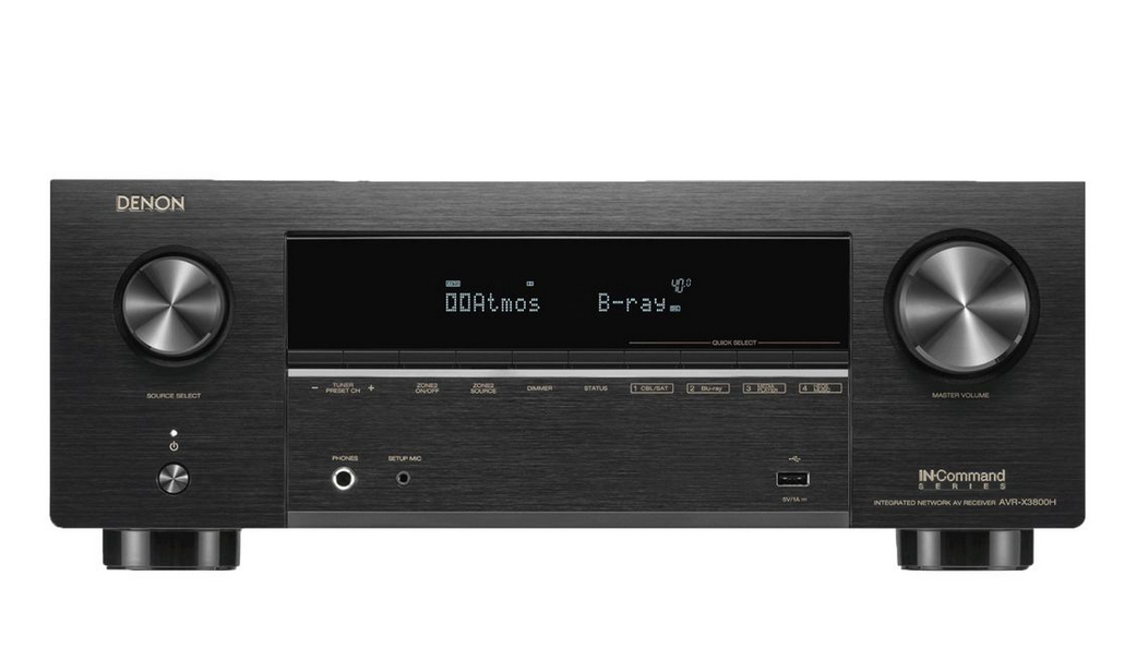 Denon AVR-X3800H 9.4 Channel 105W 8K AV Receiver with HEOS & Dolby