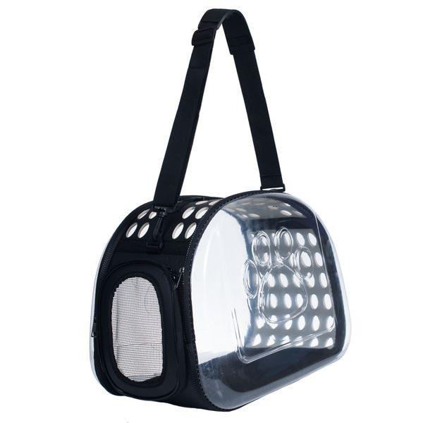 Portable Transparent Pet Carrier for Small Dogs and Cats