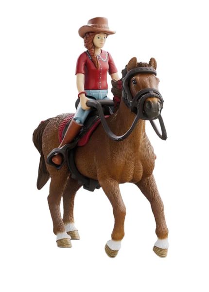 Schleich Horse Club - Hannah &amp; Cayenne - 18cm Tall