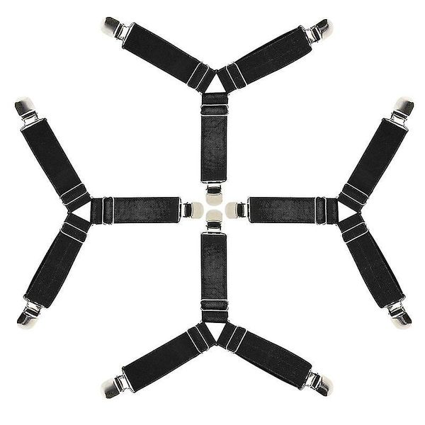 4 Pack Triangle Bed Sheet Grippers - Secure Fit &amp; No More Slipping Sheets