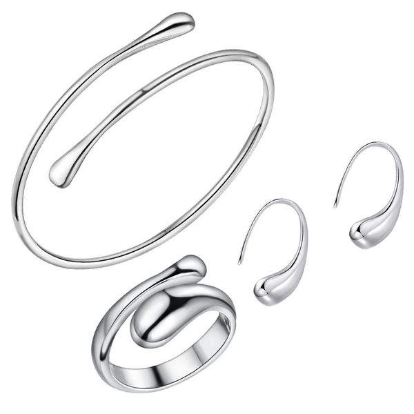 Silver Designer 5 String Ball Bracelet with Lobster Clasp