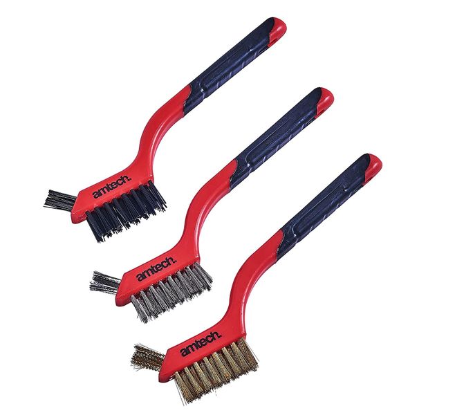 Amtech 3 Pieces 2-in-1 Brush Set
