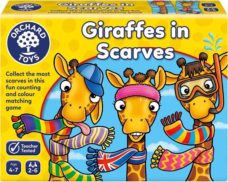 Orchard Toys Giraffes In Scarves Counting and Colour Educational Game