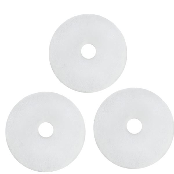 White Polishing Floor Pad 425mm - Heavy Duty Rotary Floor Pad (3 Pack)