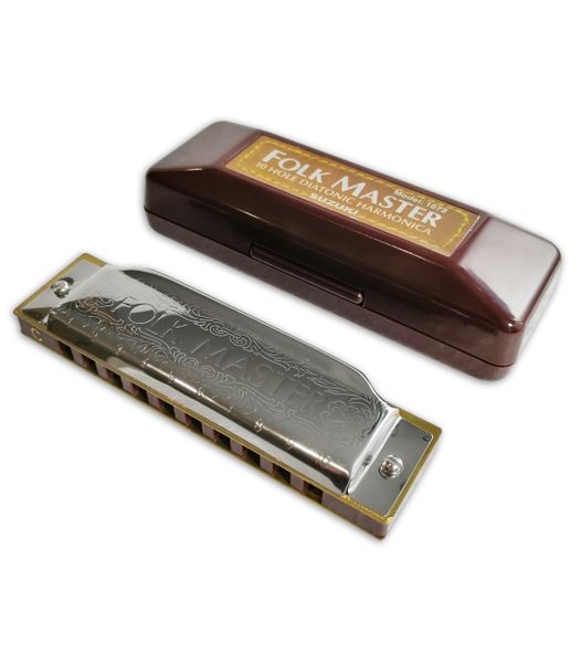 Suzuki Folkmaster Harmonica - 10-hole Diatonic