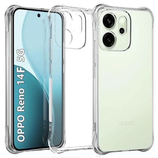 Shockproof Transparent Clear Cover Compatibility With Oppo Reno Reno 14F 5G