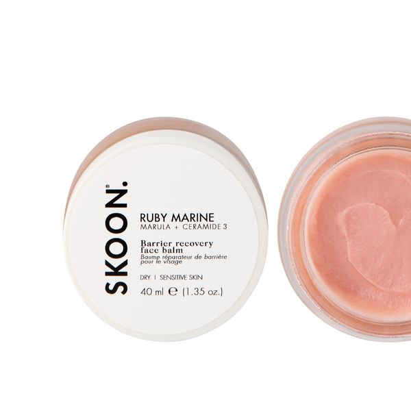 SKOON. Ruby Marine Face Balm Jar 40ml - Marula &amp; Niacinamide, Dry &amp; Sensitive Skin