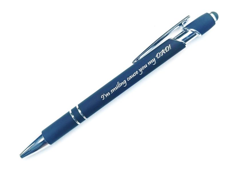 Personalized engraved stylus pen for Dad: I'm smiling cause you my DAD