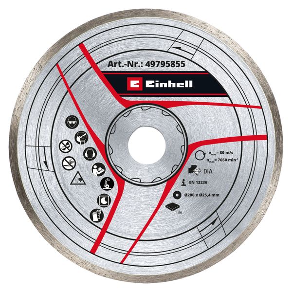 EINHELL - Diamond Cutting Disc for Tile Cutting Machine 200 x 25.4mm