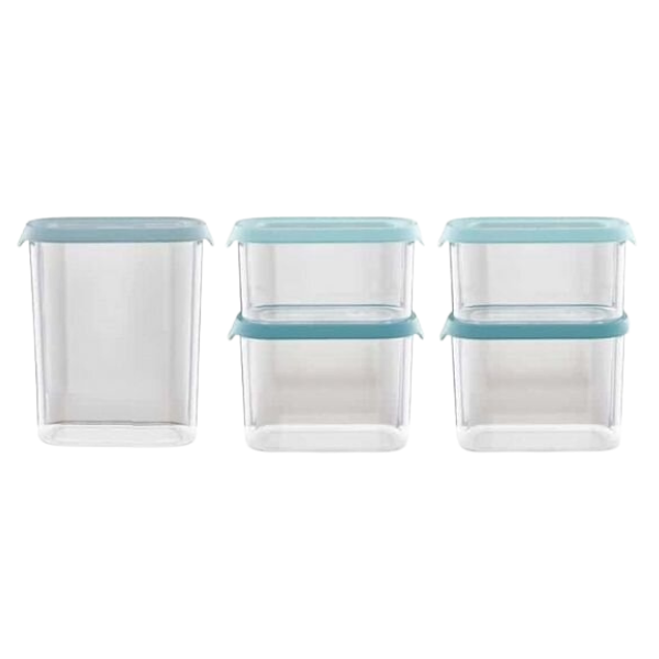 Multifunctional 5 Piece Storage Container Set