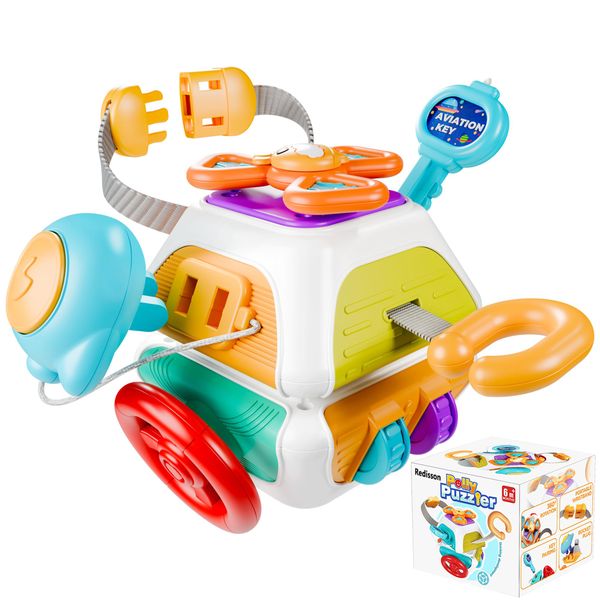 10in1 Baby Busy Board Cube,Montessori Sensory Toy,Kid Education Learning