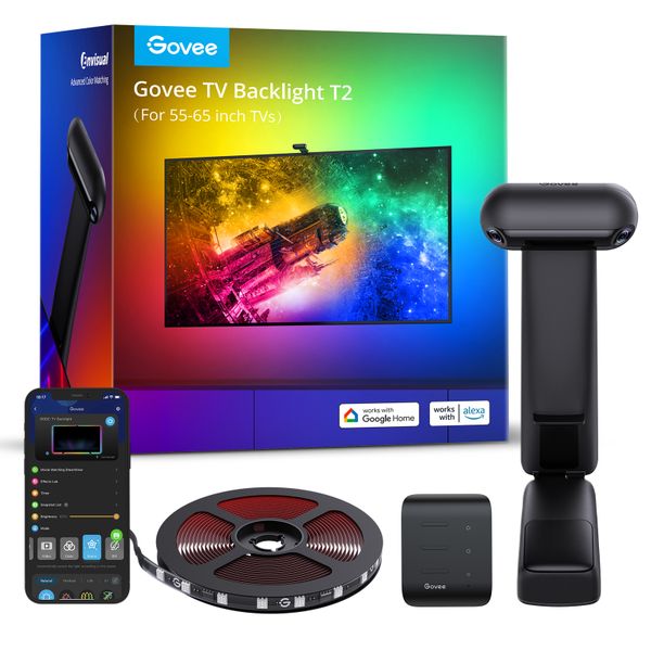 Govee DreamView T2 TV Backlight - Colour Sense Cam &amp; LED Strip